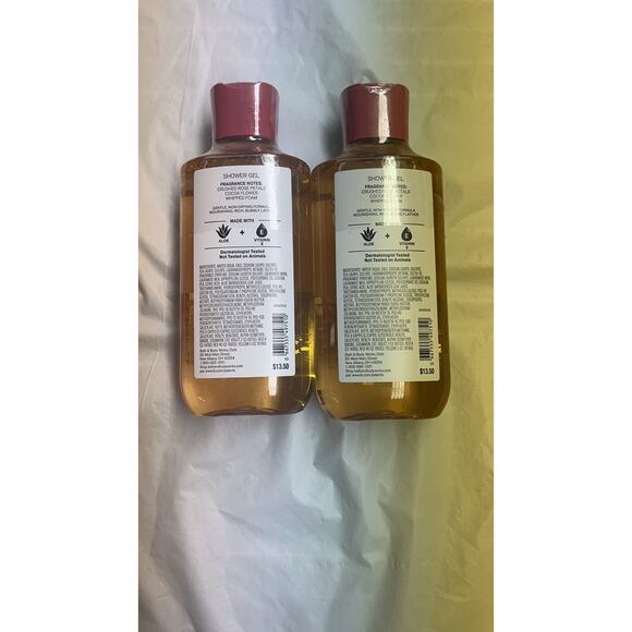 2 x Bath & Body Works WHIPPED ROSE LATTE Aloe & Vitamin E shower gel - Lot of 2 - Picture 5 of 6